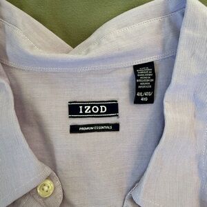 Izod Men's Casual Button Down Shirt - Light Purple